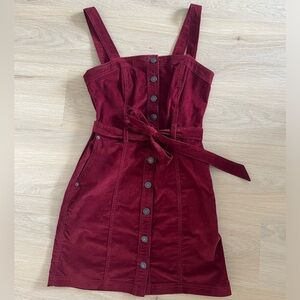 Abercrombie & Fitch Burgundy Corduroy Dress